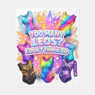 Cobertor De Velo Gymnastics Girl Too Many Leos? I Don't Think So