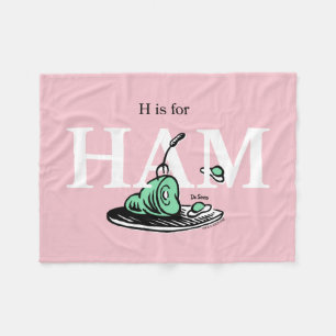 Cobertor De Velo "H é para HAM"   Design de Alfabeto