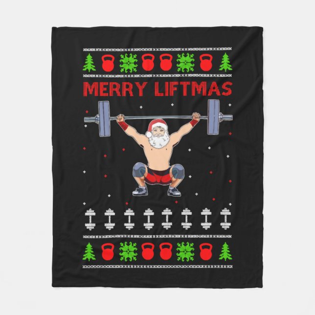 Cobertor De Velo Hábito de Natal Feio (Frente)