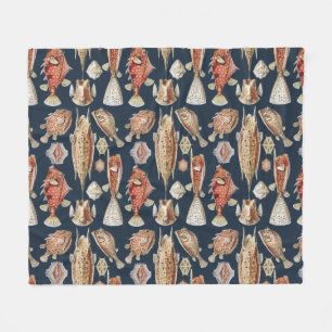 Cobertor De Velo Haeckel Ostraciontes Peixes Tropicais Arte da Natu