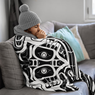 Cobertor De Velo Haida Eagle Thunderbird Noroeste da Colômbia