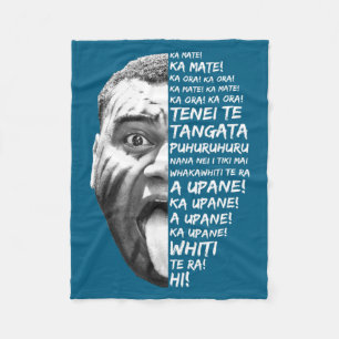 Cobertor De Velo Haka Nova Zelândia Maori Nova Zelândia Fãs Rugby