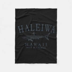 Cobertor De Velo Haleiwa havaí tubarão retro ardósia arte tanque de