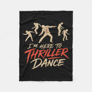 Cobertor De Velo Halloween Aqui Para Thriller Dança Fantasia Legal