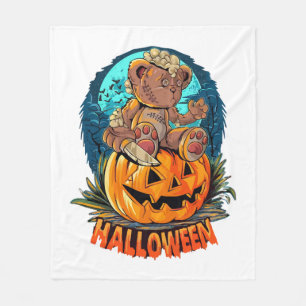 Cobertor De Velo Halloween Bear Killer