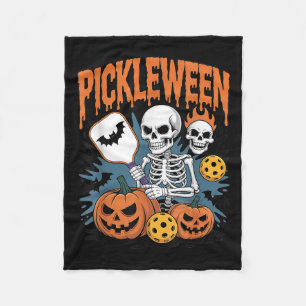 Cobertor De Velo Halloween De Pickleball Para Homens