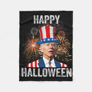 Cobertor De Velo Halloween Divertido Feliz 4 De Julho Anti Joe Bide