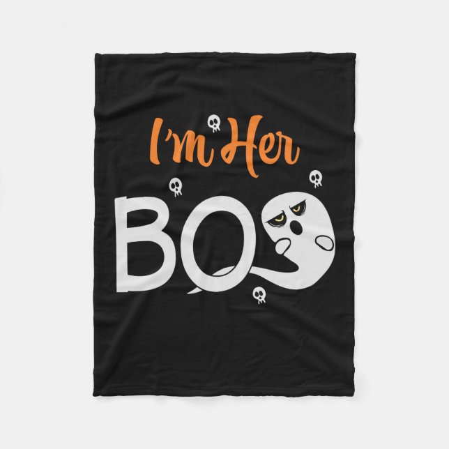 Cobertor De Velo Halloween Eu Sou Seu Boos Aniversário (Frente)