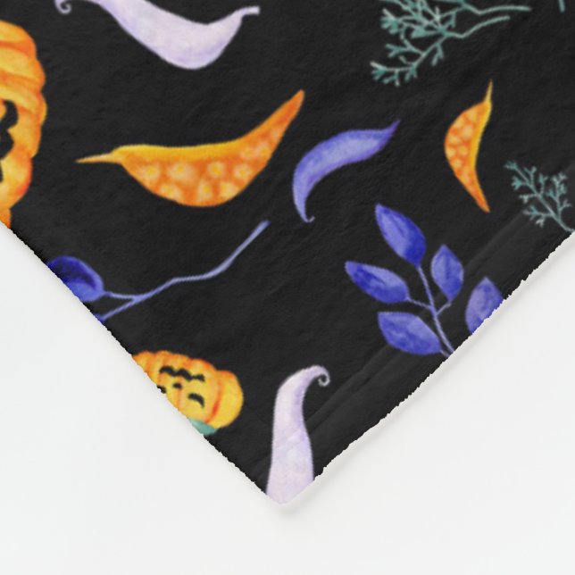 Cobertor De Velo Halloween Forest Fleece Blanket (Quina)
