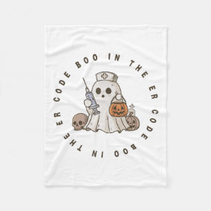 Cobertor De Velo Halloween Ghost Emergency Department - Roo de Emer