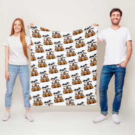 Cobertor De Velo Halloween Gnome Fleece Blanket