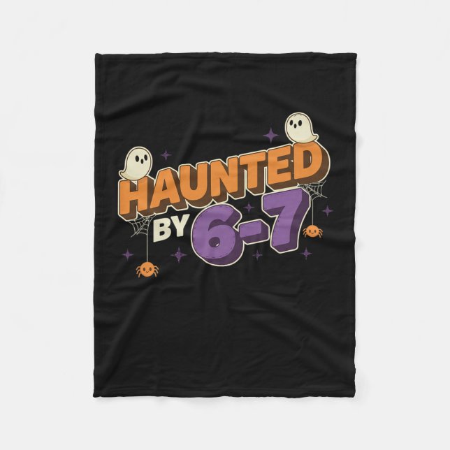 Cobertor De Velo Halloween Haunted 67 Six Seven Meme 1 (18)  (Frente)