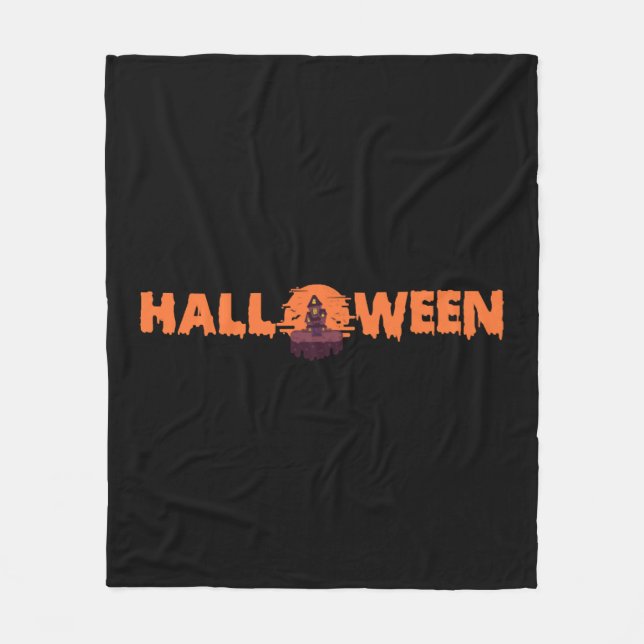 Cobertor De Velo Halloween House (Frente)