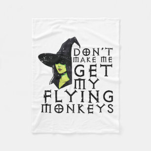 Cobertor De Velo Halloween Não Me Faz Pegar Macacos Engraçados Cos