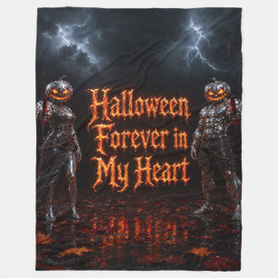 Cobertor De Velo Halloween Para Sempre No Meu Coração Abóbora Gótic