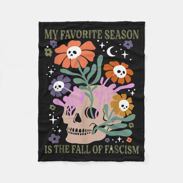 Cobertor De Velo Halloween Retro My Favorite Season Is The Fall Of  (Frente)