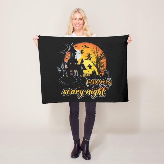 Cobertor De Velo Halloween Scary Night (In Situ)