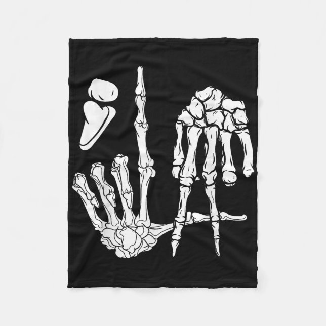 Cobertor De Velo Halloween Skeleton Hand Comma La Pontuation Kamal (Frente)