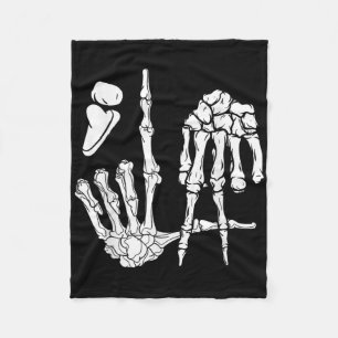Cobertor De Velo Halloween Skeleton Hand Comma La Pontuation Kamal