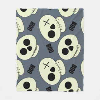 Cobertor De Velo Halloween Skull, Design infantil.