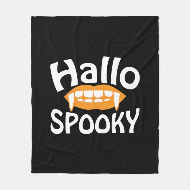 Cobertor De Velo Halloween Spooky Birthday (Frente)