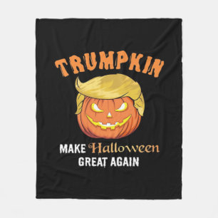 Cobertor De Velo Halloween Trumpkin - Faça o Excelente de Halloween
