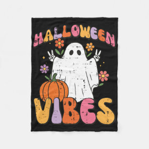 Cobertor De Velo Halloween Vibes Ghost Peace Costume Groovy Women G