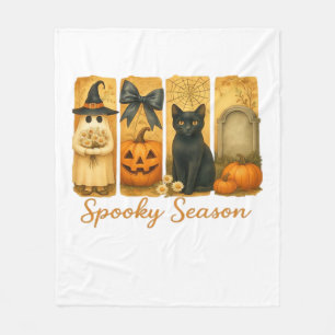 Cobertor De Velo Halloween Vintage Temporada Assustadora, fantasma