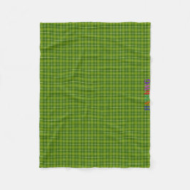 Cobertor De Velo HAMbWG Fleece Blanket - L. Xadrez Verde