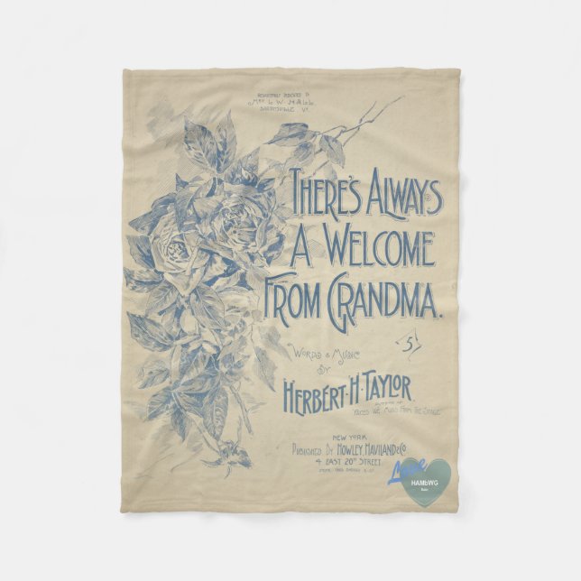 Cobertor De Velo HAMbyWG - Sempre um bem-vindo da avó (Frente)