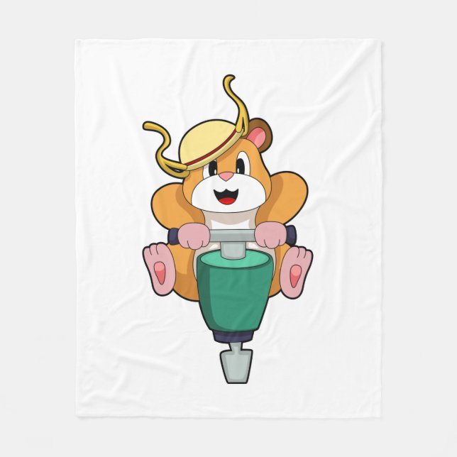 Cobertor De Velo Hamster com Jackhammer (Frente)