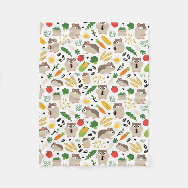 Cobertor De Velo Hamsters E Seus Ameaças (Frente)