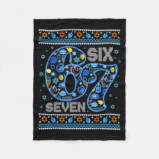 Cobertor De Velo Hanukkah 67 Festive Dreidel Ugly Sweater For Men W (Frente)