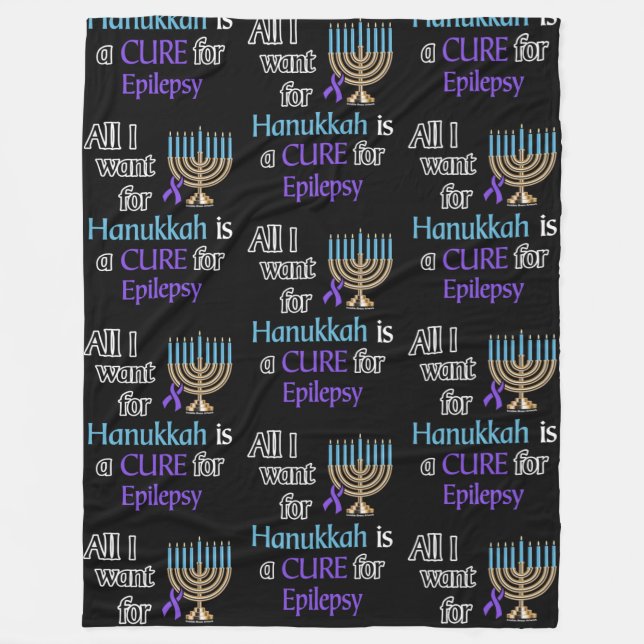 Cobertor De Velo Hanukkah... Epilepsia (Frente)