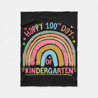 Cobertor De Velo Happy 100 Days Of School Teacher Girls Kids Womens