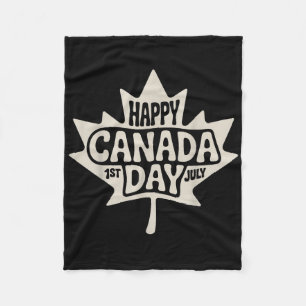 Cobertor De Velo Happy Canada Day 2025 Vintage Canadian Flag Maple