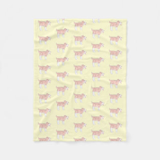 Cobertor De Velo Happy Dog Baby Blanket (Small yellow)
