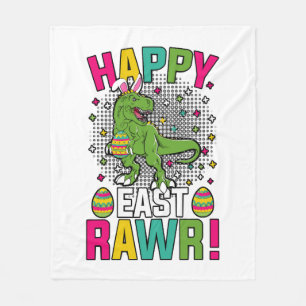 Cobertor De Velo Happy East Rawr Páscoa T-Rex