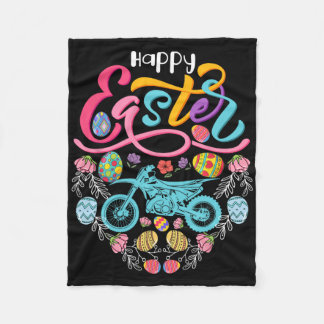 Cobertor De Velo Happy Easter Dirt Bike In Easter Eggs Heart Shape 