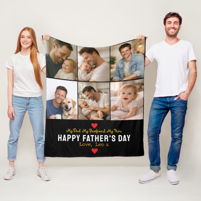 Cobertor De Velo Happy Father’s Day Photo | Personalized Dad Ever (In Situ)