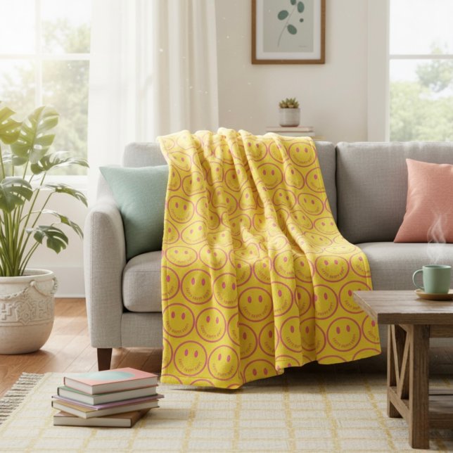 Cobertor De Velo Happy Fleece Blanket (Criador carregado)