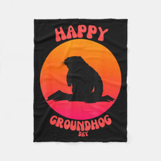 Cobertor De Velo Happy Groundhog Day _5