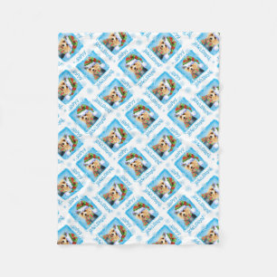 Cobertor De Velo Happy Howlidays australiana Terrier Fleece Blanket