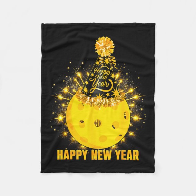 Cobertor De Velo Happy New Year 2026 Ckleball Party Hat New Years E (Frente)