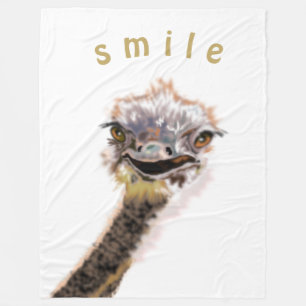Cobertor De Velo Happy Ostrich