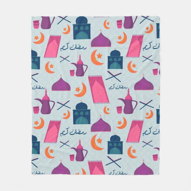 Cobertor De Velo Happy Ramadan Pattern (Frente)