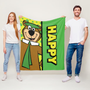 Cobertor De Velo Happy Yogi Bear