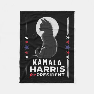 Cobertor De Velo Harris Cat Ladies Vote Positivo Engraçado 2024