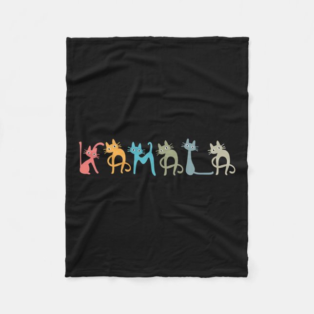 Cobertor De Velo Harris Cat Lettering Positive Funny (Frente)
