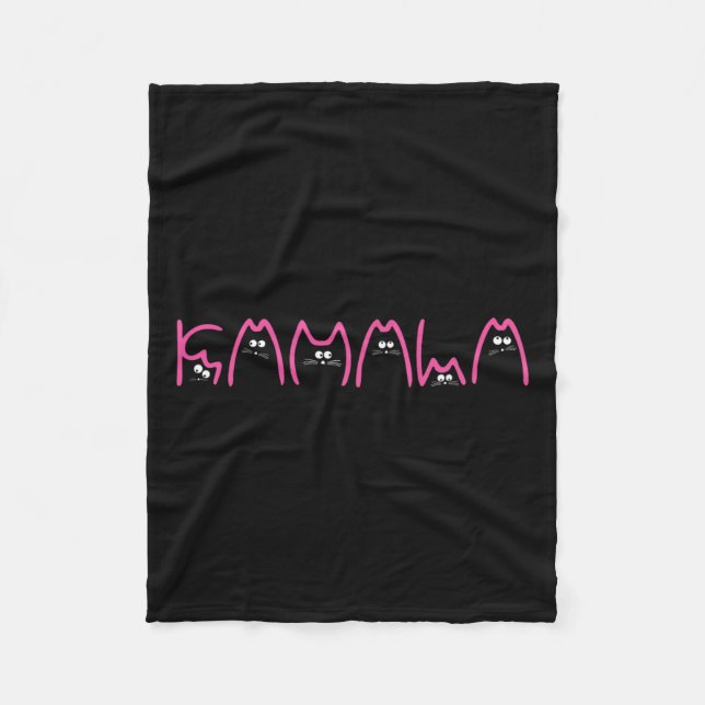 Cobertor De Velo Harris Cat Lettering Positive Funny 13 (Frente)